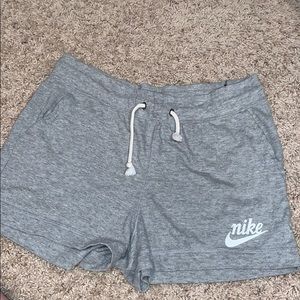 Brand new never worn grey Nike soft shorts